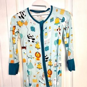 Little Sleepies Zippy, EUC, Size 12-18 months, Party Animals